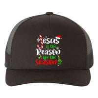 Jesus Is The Reason For The Season Christian Faith Christmas Yupoong Adult 5-Panel Trucker Hat