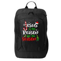 Jesus Is The Reason For The Season Christian Faith Christmas City Backpack