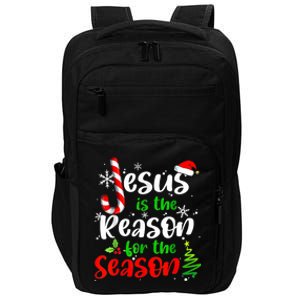 Jesus Is The Reason For The Season Christian Faith Christmas Impact Tech Backpack