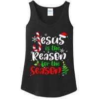 Jesus Is The Reason For The Season Christian Faith Christmas Ladies Essential Tank