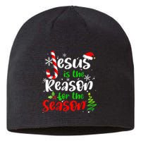 Jesus Is The Reason For The Season Christian Faith Christmas Sustainable Beanie