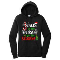 Jesus Is The Reason For The Season Christian Faith Christmas Women's Pullover Hoodie