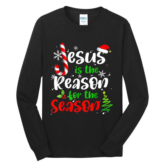 Jesus Is The Reason For The Season Christian Faith Christmas Tall Long Sleeve T-Shirt