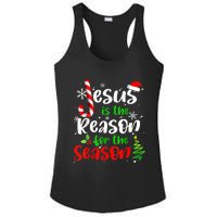 Jesus Is The Reason For The Season Christian Faith Christmas Ladies PosiCharge Competitor Racerback Tank