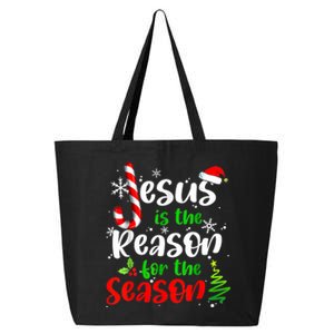 Jesus Is The Reason For The Season Christian Faith Christmas 25L Jumbo Tote