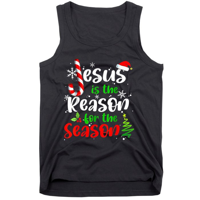 Jesus Is The Reason For The Season Christian Faith Christmas Tank Top