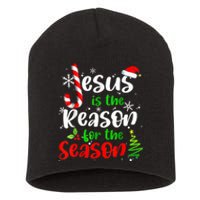 Jesus Is The Reason For The Season Christian Faith Christmas Short Acrylic Beanie