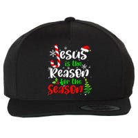 Jesus Is The Reason For The Season Christian Faith Christmas Wool Snapback Cap