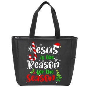 Jesus Is The Reason For The Season Christian Faith Christmas Zip Tote Bag