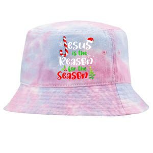 Jesus Is The Reason For The Season Christian Faith Christmas Tie-Dyed Bucket Hat