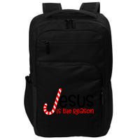 Jesus Is The Reason Candy Cane Christmas Impact Tech Backpack