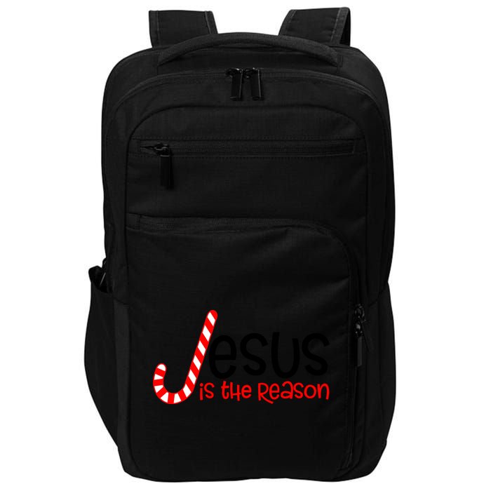 Jesus Is The Reason Candy Cane Christmas Impact Tech Backpack