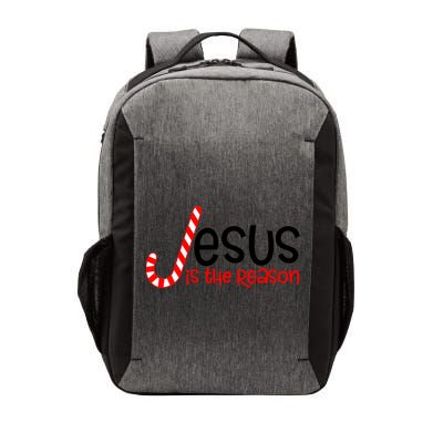 Jesus Is The Reason Candy Cane Christmas Vector Backpack