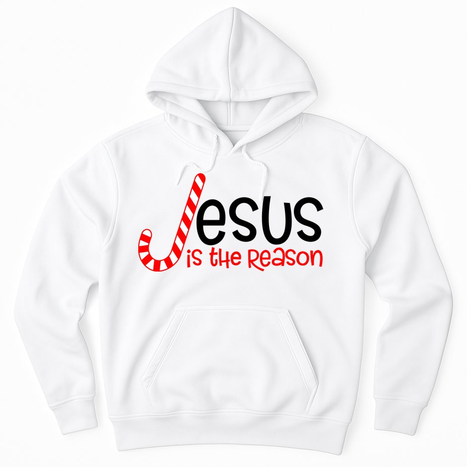 Jesus Is The Reason Candy Cane Christmas Hoodie