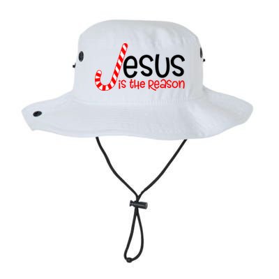 Jesus Is The Reason Candy Cane Christmas Bucket Hat