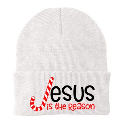 Jesus Is The Reason Candy Cane Christmas Beanie