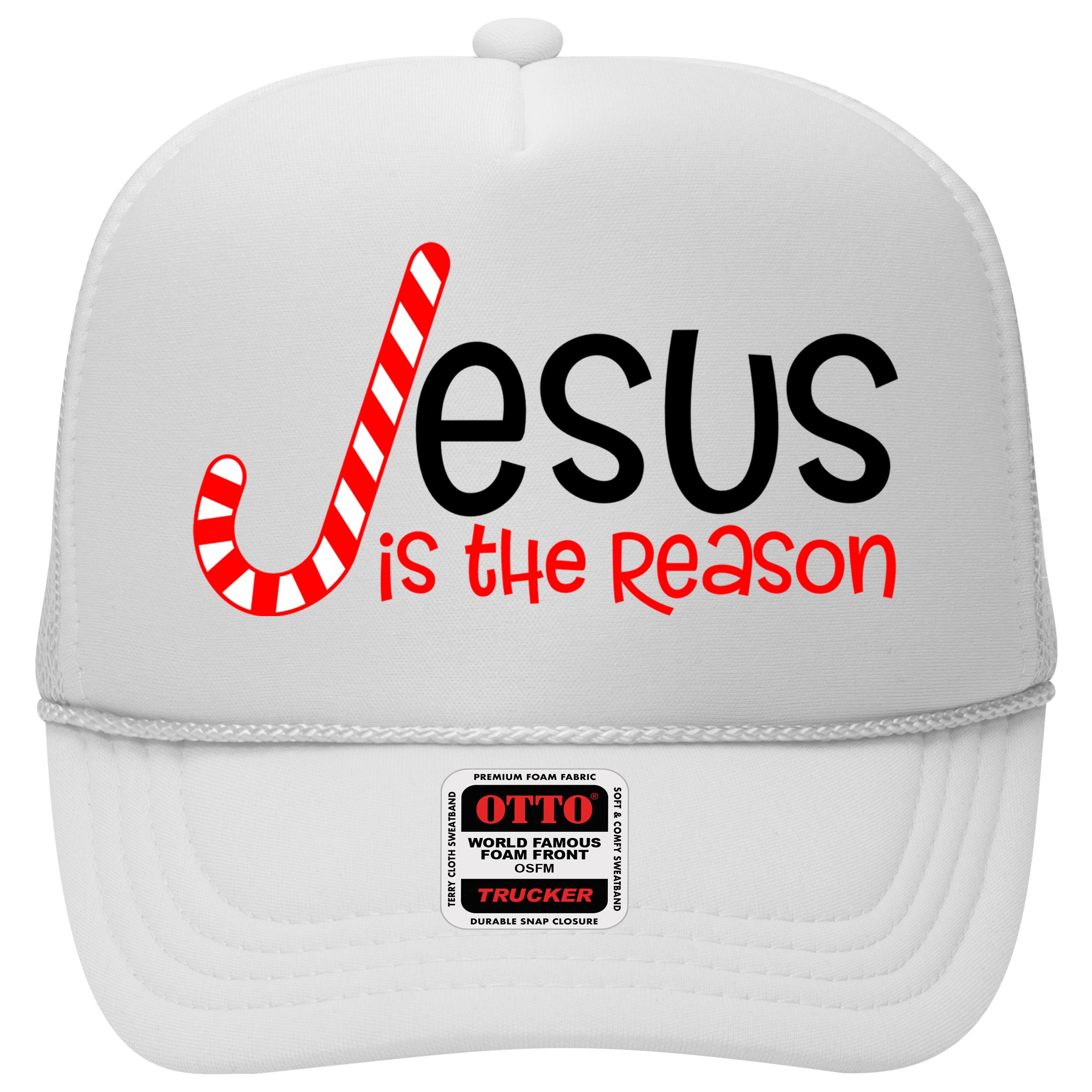 Jesus Is The Reason Candy Cane Christmas Hat