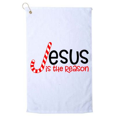 Jesus Is The Reason Candy Cane Christmas Golf Towel
