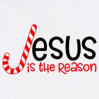 Jesus Is The Reason Candy Cane Christmas Kids T-Shirt
