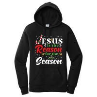 Jesus Is The Reason For The Season Christmas Xmas Christian Women's Pullover Hoodie