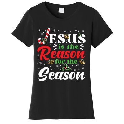 Jesus Is The Reason For The Season Christmas Xmas Christian Women's T-Shirt