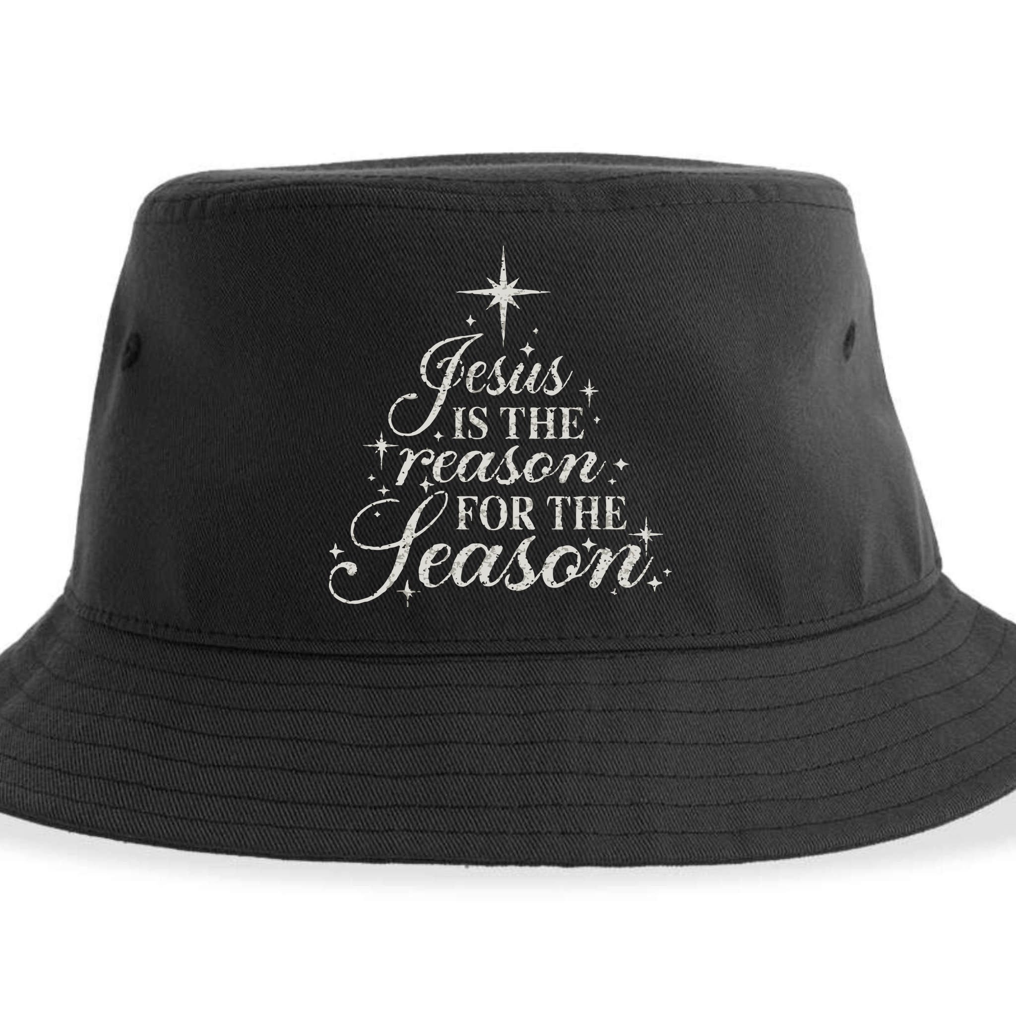 Jesus Is The Reason For The Season Christian Christmas Sustainable Bucket Hat