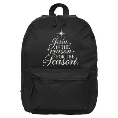 Jesus Is The Reason For The Season Christian Christmas 16 in Basic Backpack