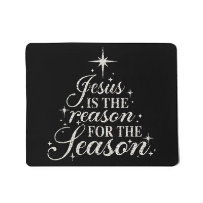 Jesus Is The Reason For The Season Christian Christmas Mousepad