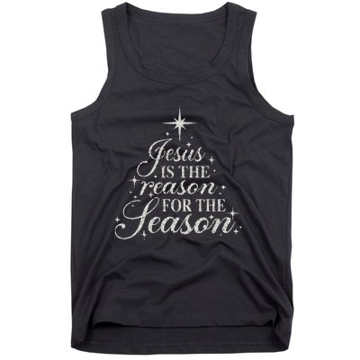 Jesus Is The Reason For The Season Christian Christmas Tank Top