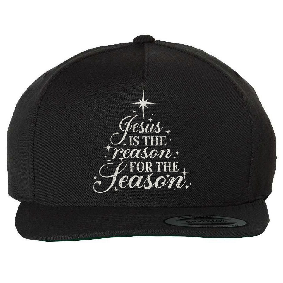 Jesus Is The Reason For The Season Christian Christmas Wool Snapback Cap