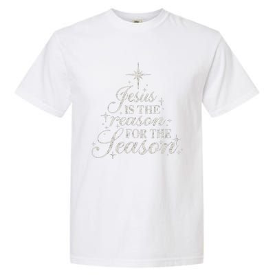 Jesus Is The Reason For The Season Christian Christmas Garment-Dyed Heavyweight T-Shirt