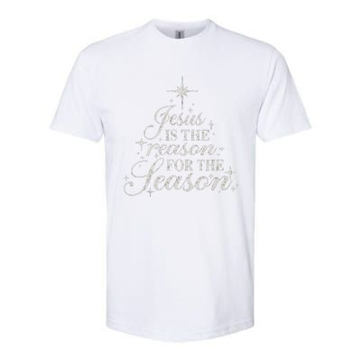 Jesus Is The Reason For The Season Christian Christmas Softstyle® CVC T-Shirt