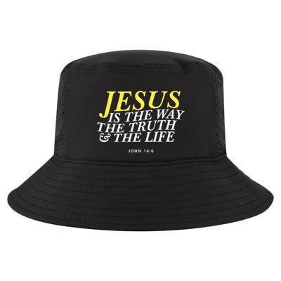 Jesus Is The Way The Truth Gift Cool Comfort Performance Bucket Hat