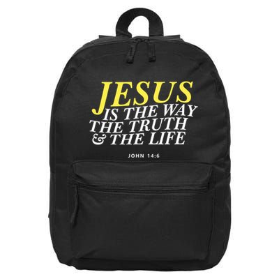 Jesus Is The Way The Truth Gift 16 in Basic Backpack