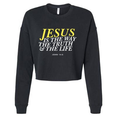 Jesus Is The Way The Truth Gift Cropped Pullover Crew