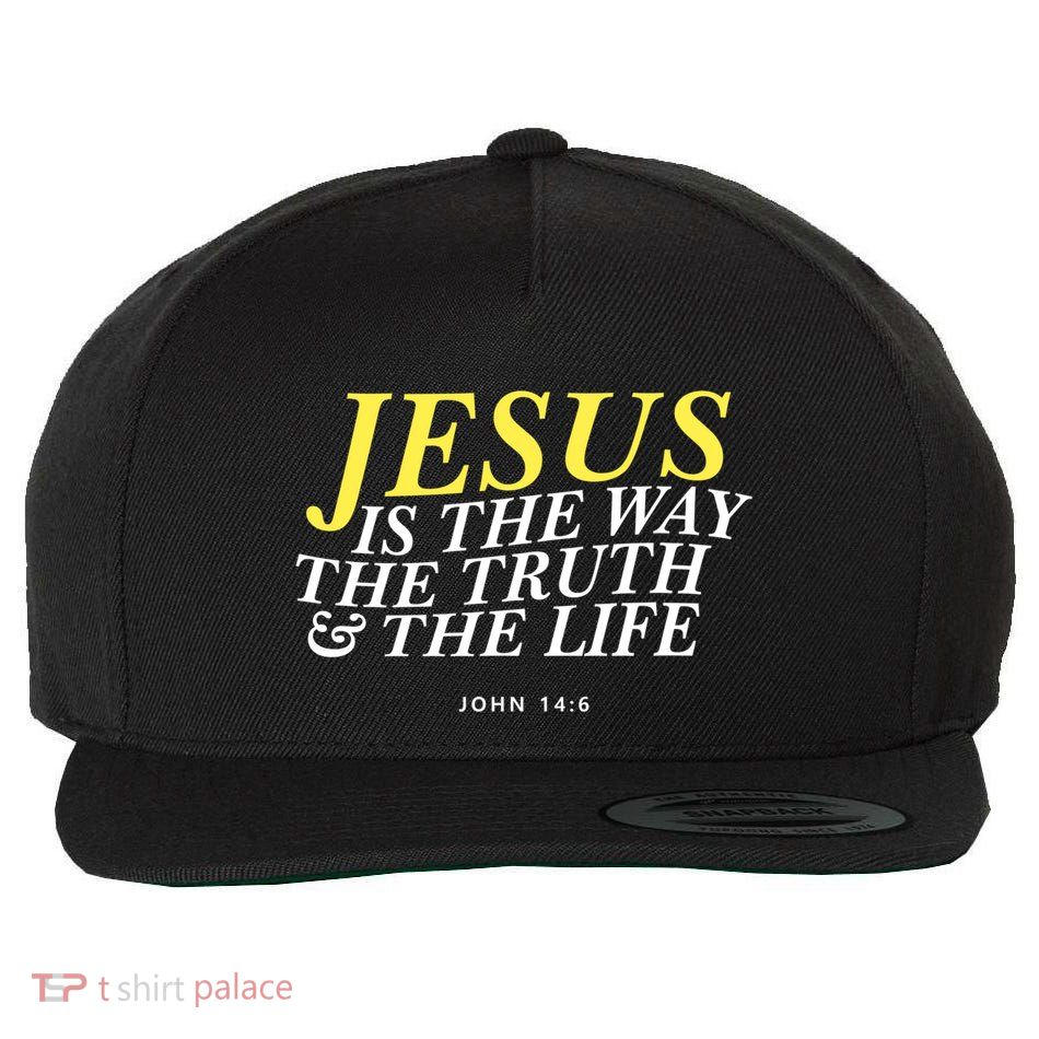 Jesus Is The Way The Truth Gift Wool Snapback Cap