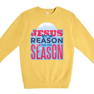 Jesus Is The Reason For The Season Christmas Premium Crewneck Sweatshirt