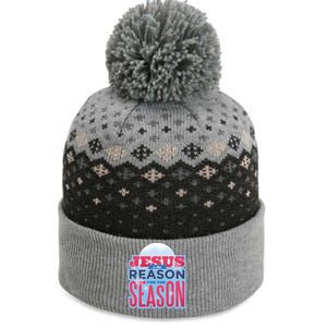 Jesus Is The Reason For The Season Christmas The Baniff Cuffed Pom Beanie