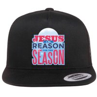 Jesus Is The Reason For The Season Christmas Flat Bill Trucker Hat