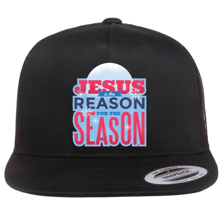 Jesus Is The Reason For The Season Christmas Flat Bill Trucker Hat