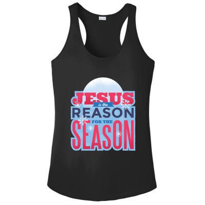 Jesus Is The Reason For The Season Christmas Ladies PosiCharge Competitor Racerback Tank