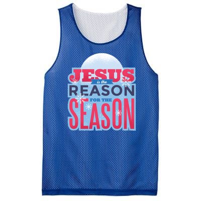 Jesus Is The Reason For The Season Christmas Mesh Reversible Basketball Jersey Tank