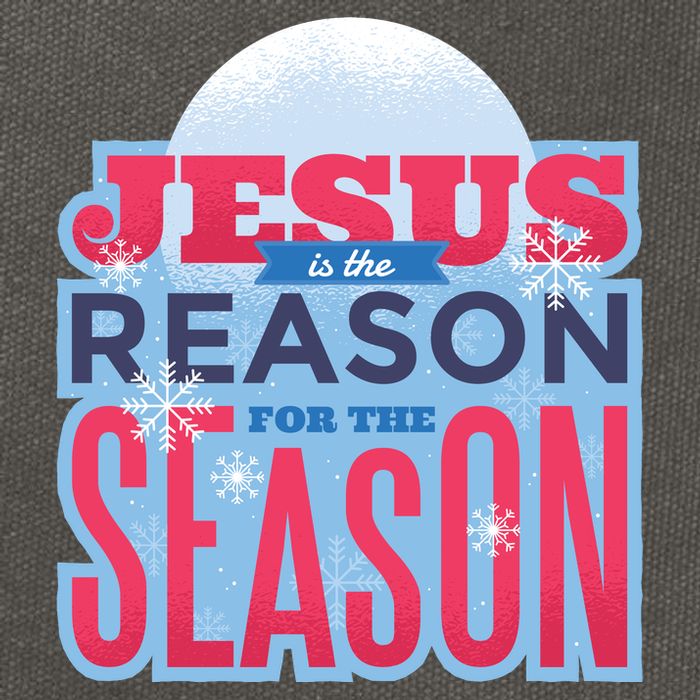 Jesus Is The Reason For The Season Christmas Cotton Canvas Backpack