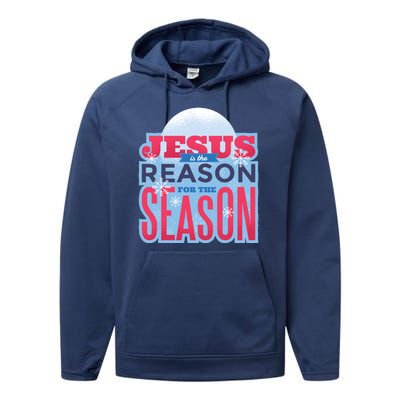 Jesus Is The Reason For The Season Christmas Performance Fleece Hoodie