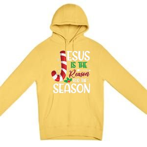 Jesus Is The Reason For The Season Xmas Christian Christmas Gift Premium Pullover Hoodie