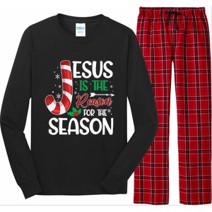 Jesus Is The Reason For The Season Xmas Christian Christmas Gift Long Sleeve Pajama Set