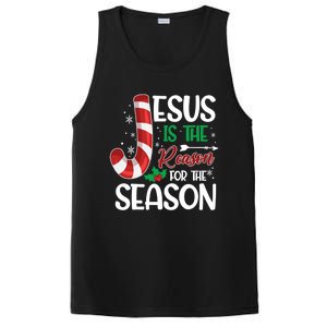 Jesus Is The Reason For The Season Xmas Christian Christmas Gift PosiCharge Competitor Tank