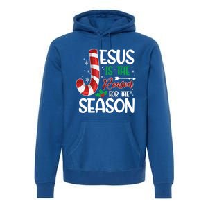 Jesus Is The Reason For The Season Xmas Christian Christmas Gift Premium Hoodie