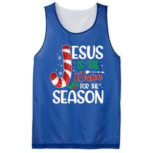 Jesus Is The Reason For The Season Xmas Christian Christmas Gift Mesh Reversible Basketball Jersey Tank