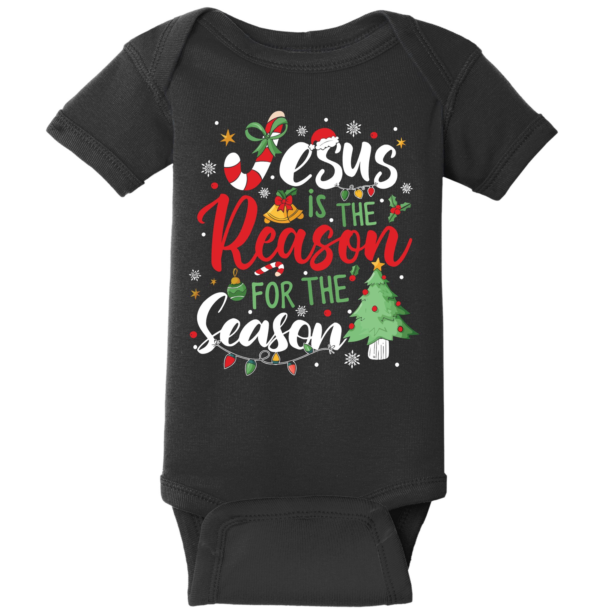 Jesus Is The Reason For The Season Christmas Baby Bodysuit